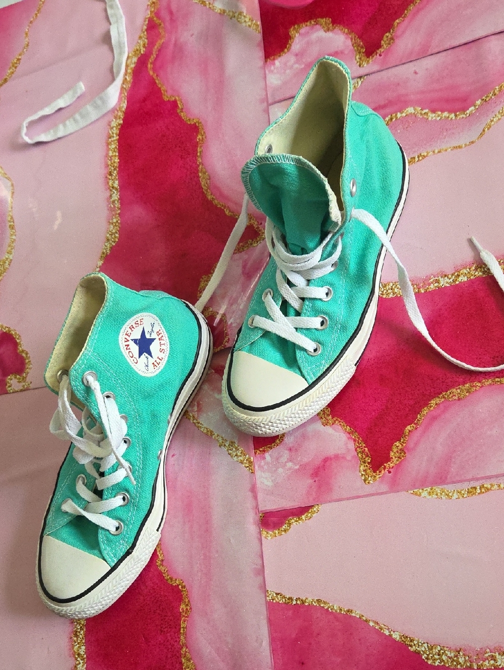 Converse Men/ Women  Green High Top Sneakers